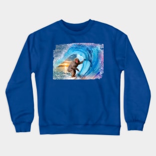 Surfing monkey Crewneck Sweatshirt